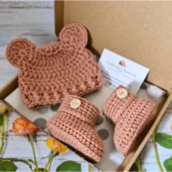 Baby Hat and Booties Set